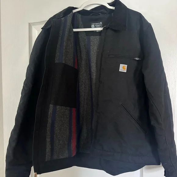 Carhartt Black Detroit Lined Jacket - Picture 1 of 9